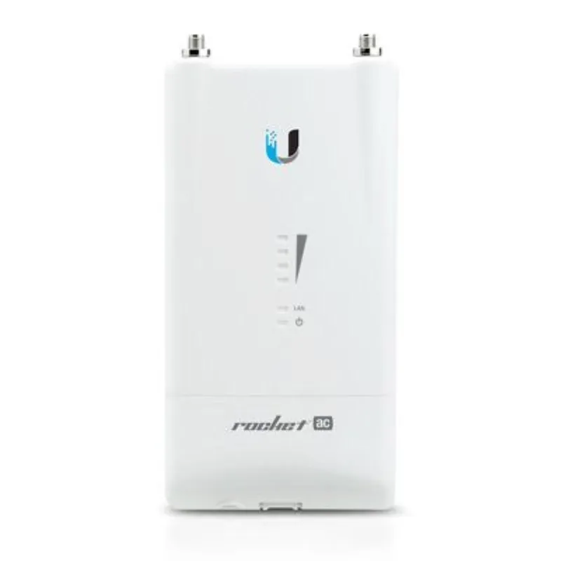 Acess Point Ubiquiti Rocket R5AC-LITE, WLAN access point 450 Mbit/s White, Procesor: MIPS 74Kc, Memorie: 128 MB DDR2 SDRAM, Flash: 16 MB NOR FLASH, Protocol wireless: 802.11ac, airMAX ac, WPA2 AES, Dimensiuni: 162 x 84 x 37 mm, Alimentare: PoE gigabit 24V, 0.5A (adaptor inclus). Disponibil imediat