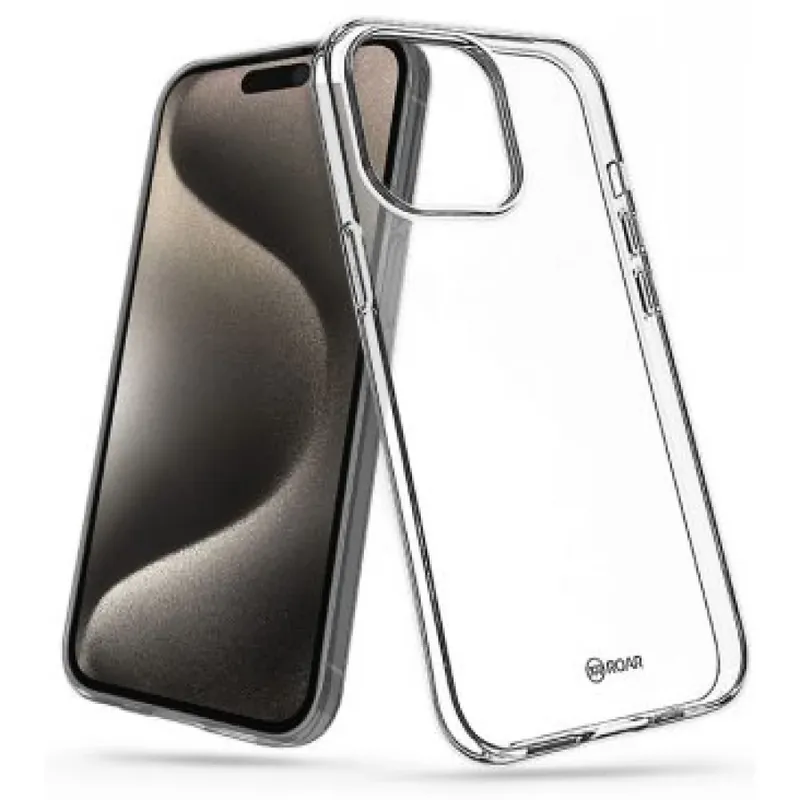 ROAR All Day Full 360 silicon spate iPhone 15 Pro Max transparent Preț mic